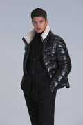 Mark Goose Down Coat Men Black