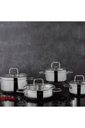 Modena 8 Piece Steel Cookware Set