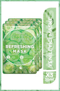 Fruity Mask Cucumber Refreshing Mask* 3 Pcs