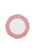 New Romantic Thin Stripe Serving Plate 27 cm Red