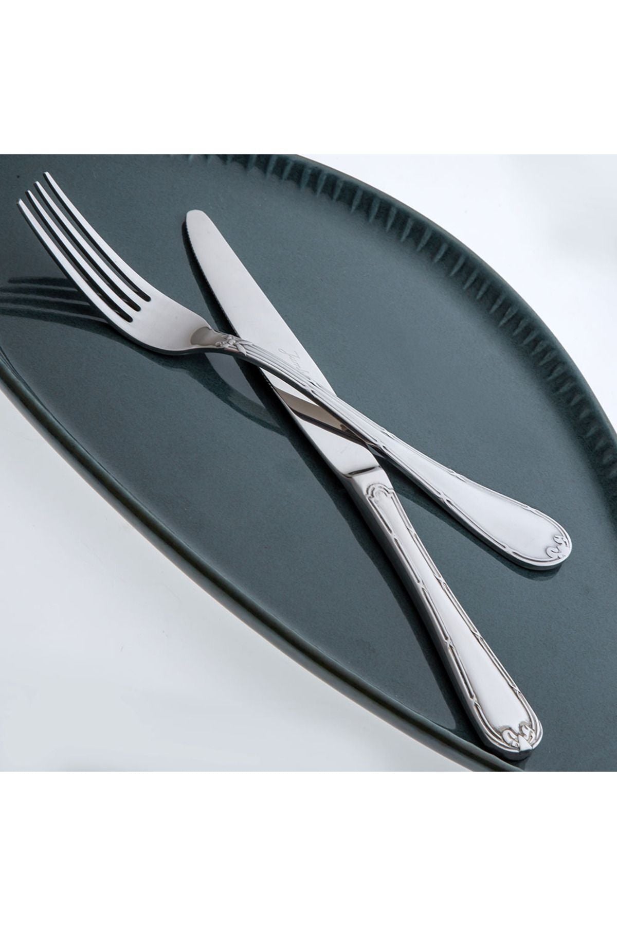 Ribbon 12 Person 84 Piece Fork Spoons Knife Set