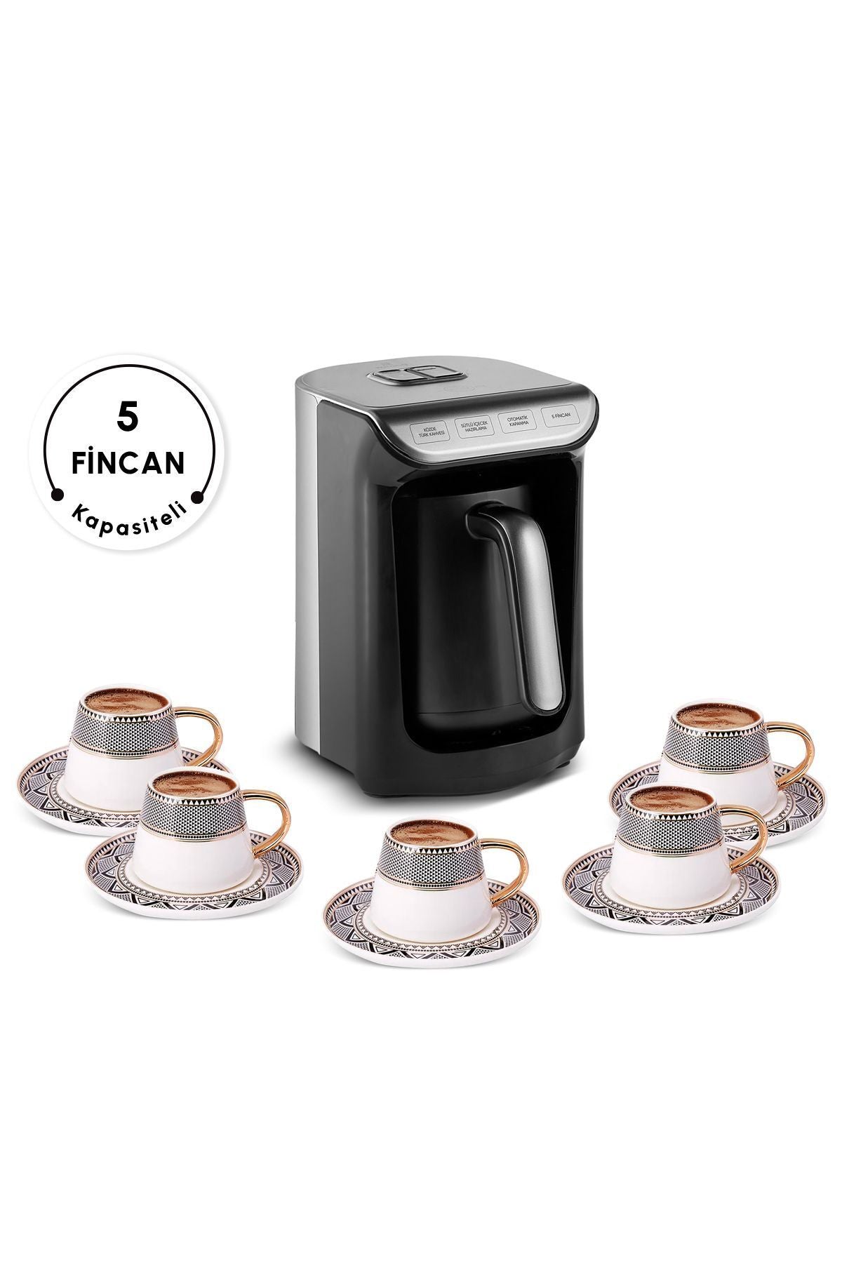 Muğir Ez Milk Turkish Coffee Machine Anthracite