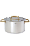 Metalix Titanium Gold 8 Piece Cookware Set