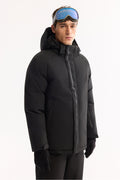 Men's Black Faux Off Hooded Coat A52Y6161