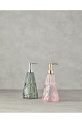 Diana Glass Bathroom Liquid Soap Dispenser Light Pink