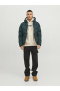 Logo Printed Hooded Puffer Coat - Vesterbro