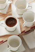 Laura 6 Person Coffee Cup Set 80 ml