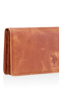 U.S Polo Assn. 23722 Genuine Leather Unisex Phone Holder Handheld Portfolio Wallet Card Holder TABA