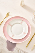 Blush 24 Piece 6 Seater New Bone Dinner Set