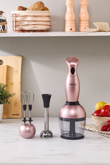 Pro- Midi Plus 3-Pack Blender Set Rosegold 1000w