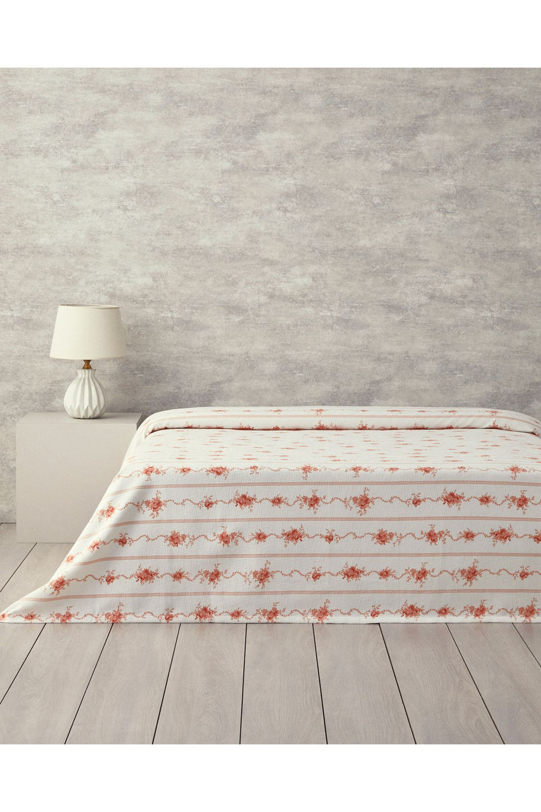 Flower Line Single Pique Orange