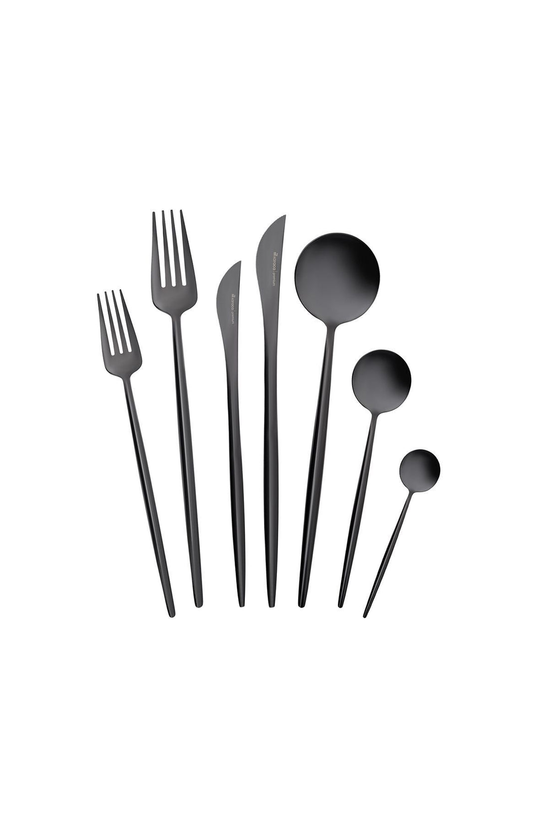 Jupiter 84 Pieces 12 Seater Premium Boxed Cutlery Set Shiny Black