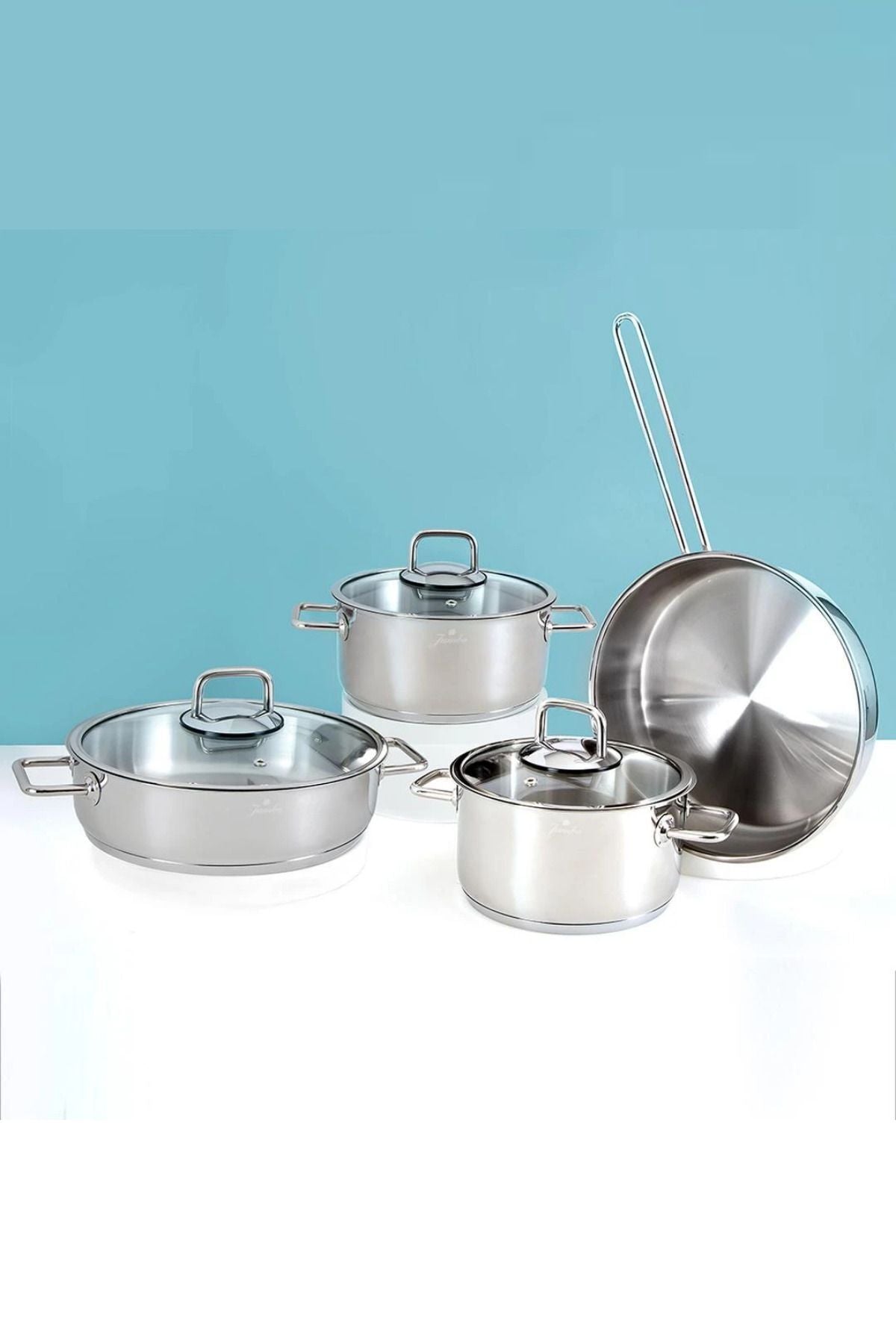 Palermo 7 Piece Steel Cookware Set