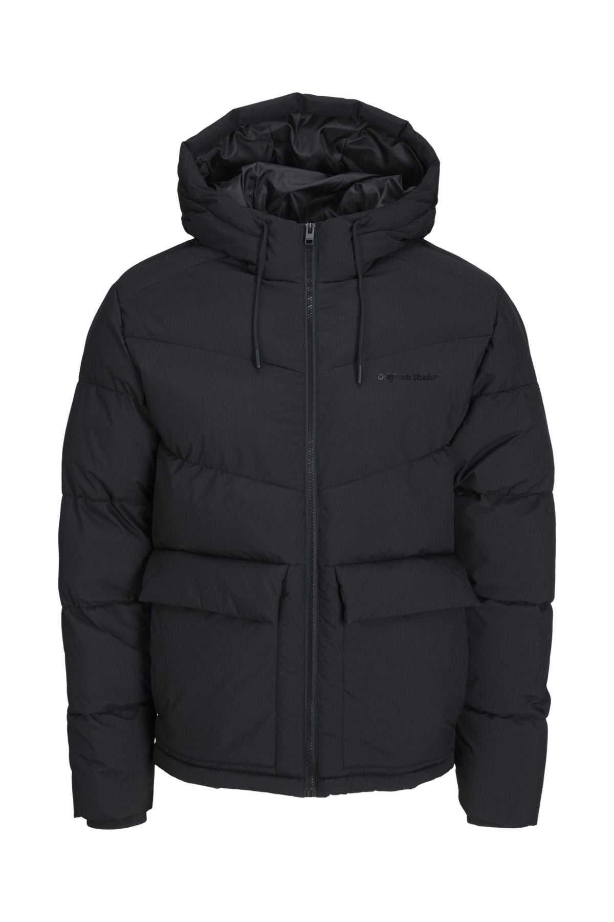 Logo Printed Hooded Puffer Coat - Vesterbro