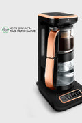 Robotea Pro 4 in 1 Talking Glass Tea Maker Black Copper