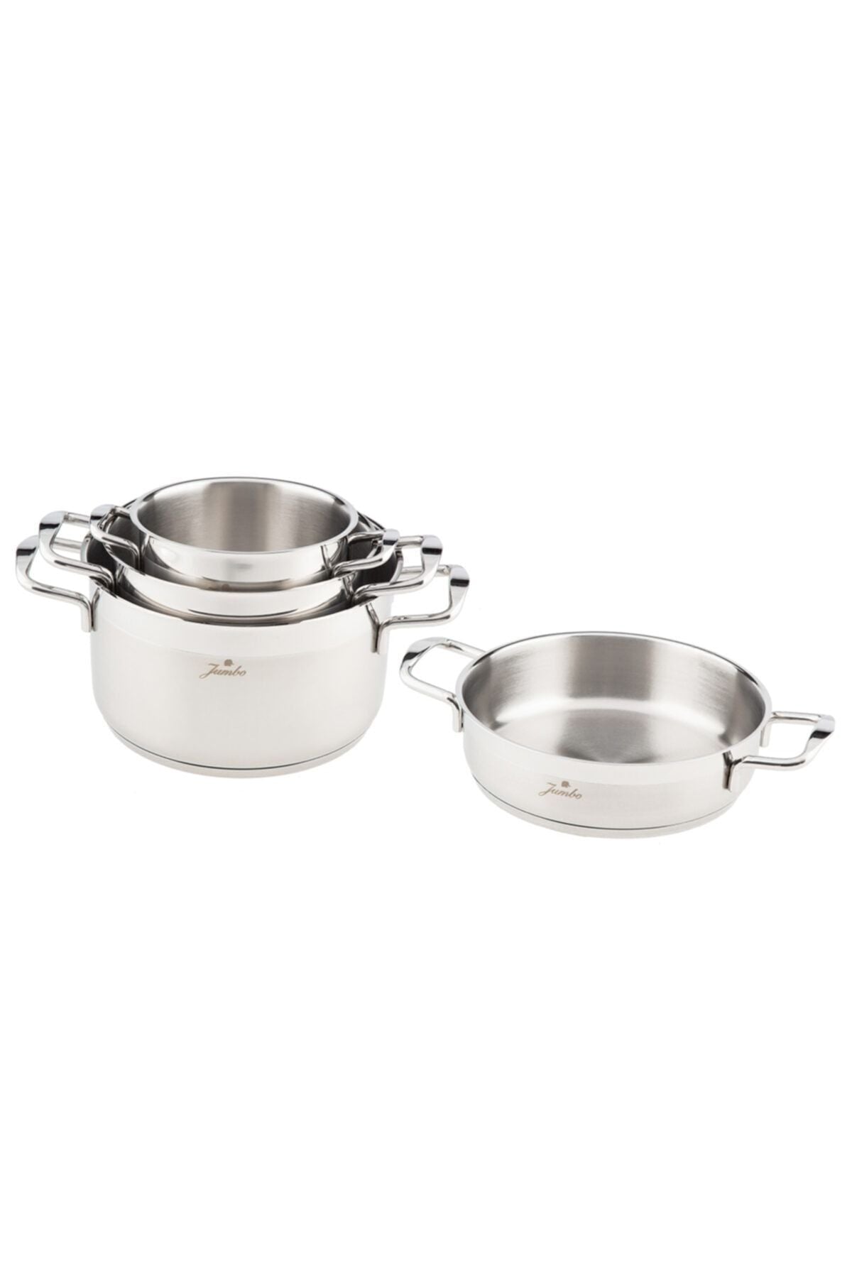 Myra 8 Piece Steel Cookware Set