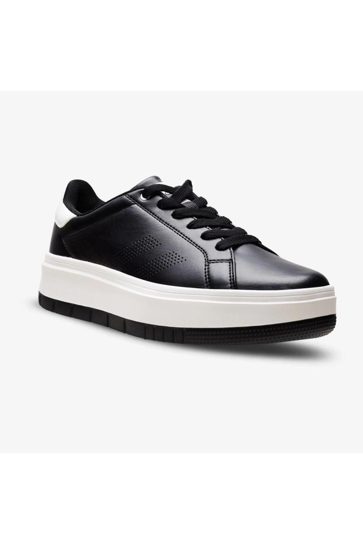 LOYAL 36-40 BLACK AND WHITE CASUAL ANATOMICAL CASUAL SNEAKERS