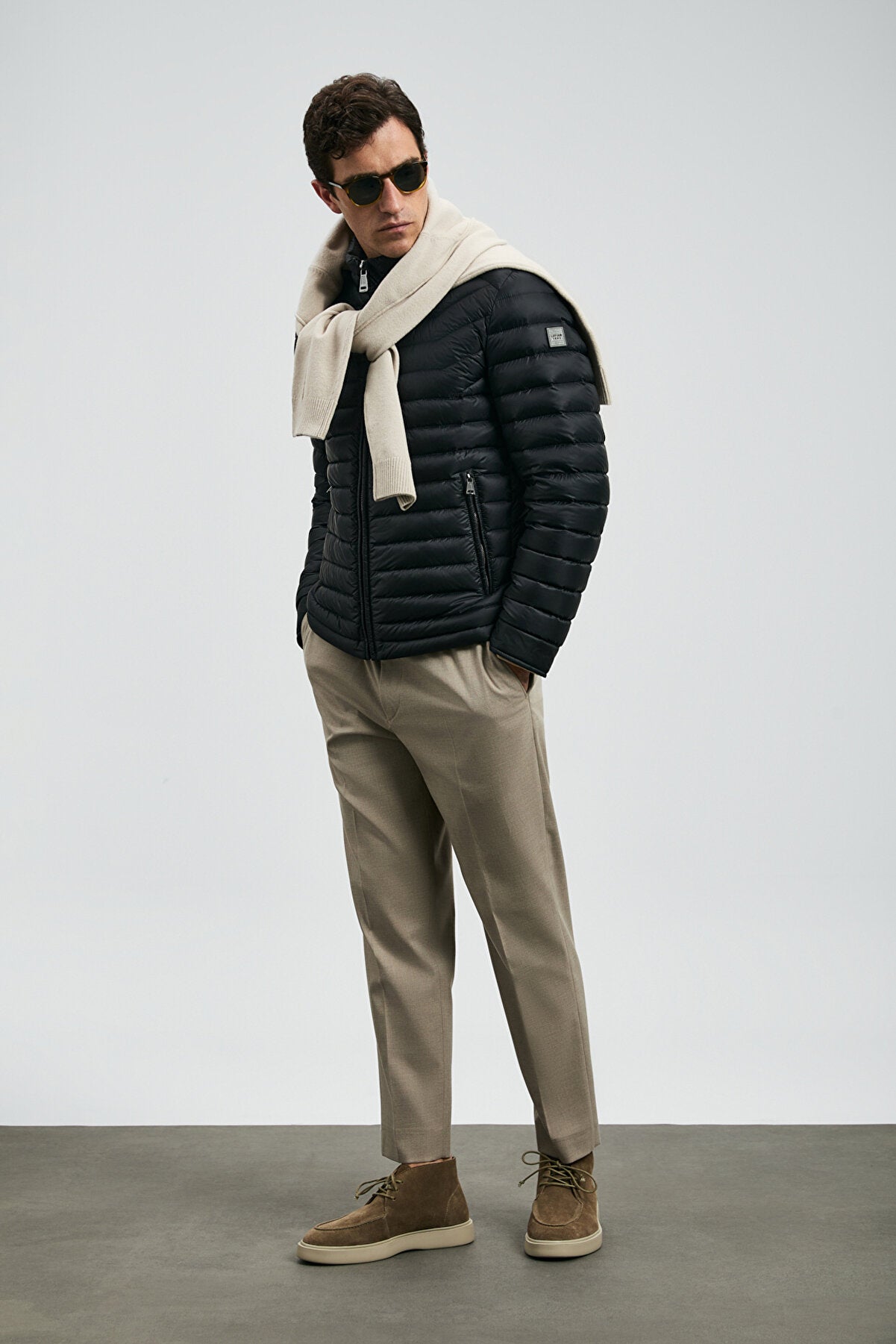 Andy Goose Down Coat Men Black