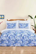 Bellance Blue 100% Cotton Double Size Duvet Cover Set