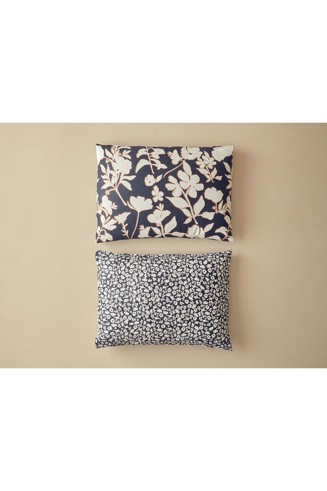 Grandiflora Digital Printed Soft Cotton 2 Piece Pillowcase 50x70 Cm Anthracite- Terracotta