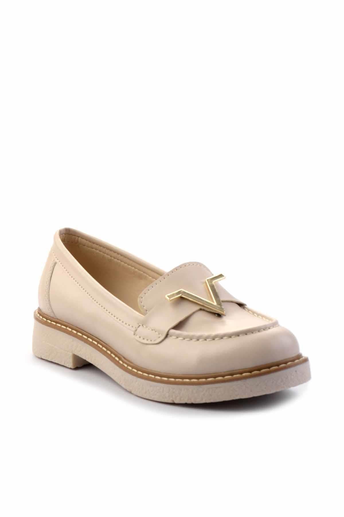 Beige Women's Loafer Shoes K01257067609