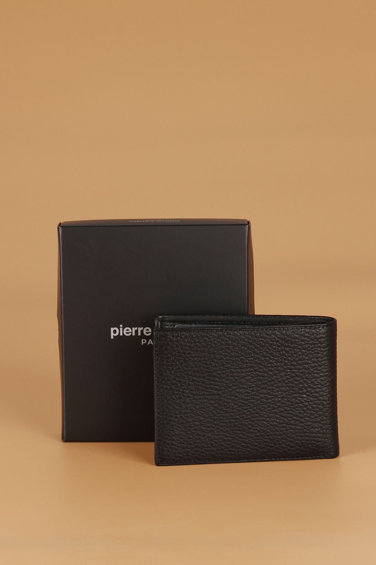 3234 Genuine Leather Men's Wallet Card Holder FLOTUR-BLACK