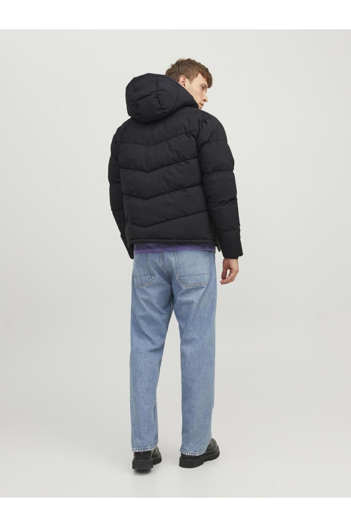 Logo Printed Hooded Puffer Coat - Vesterbro