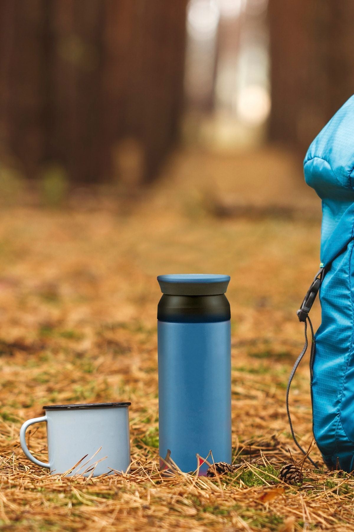 Rainbow Blue Stainless Steel Thermos 350 ml (KEEP HOT/COLD FOR UP TO 8 HOURS)