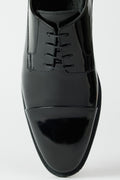 Men's Black 100% Leather Classic Patent Leather Shoes