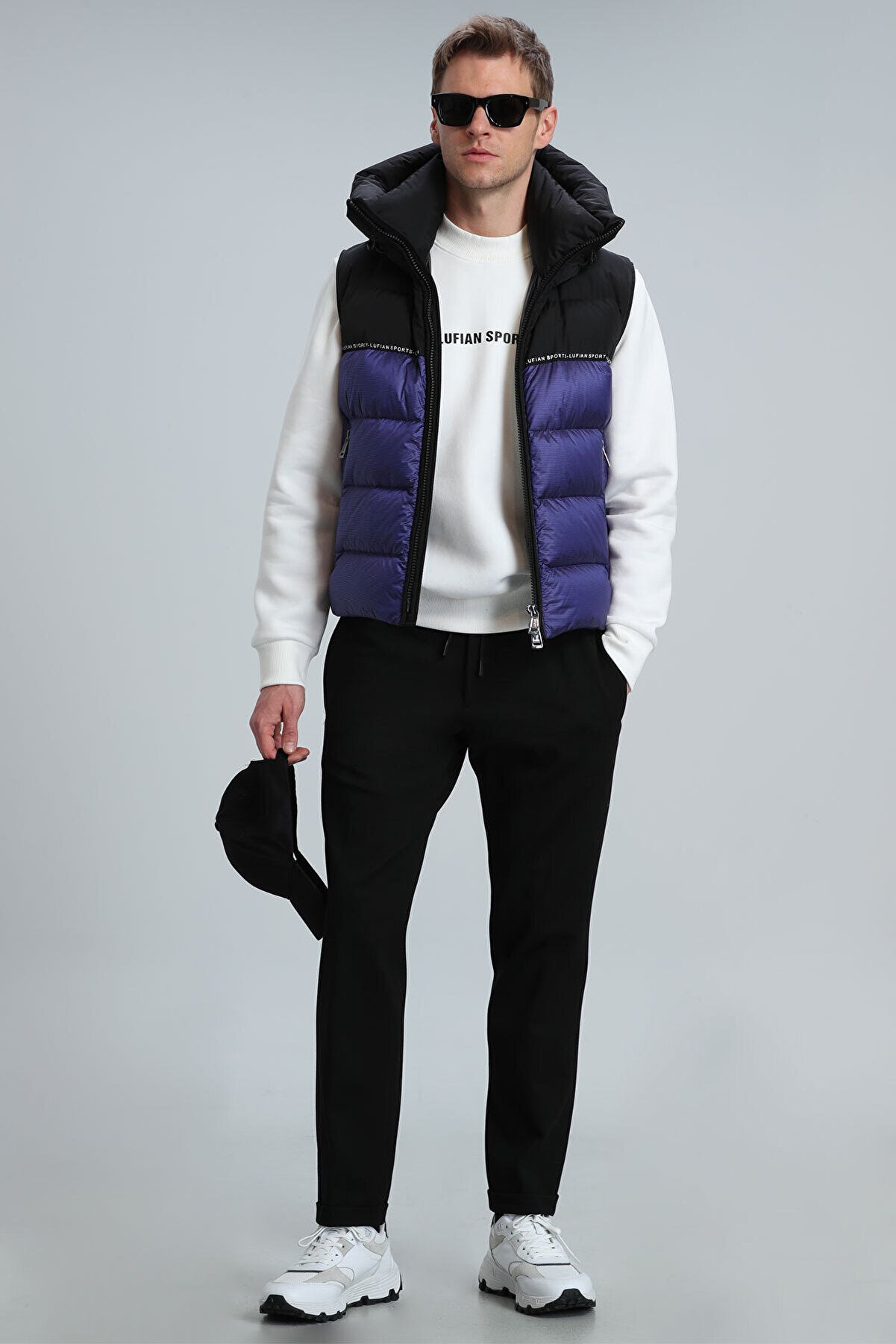 Star Men's Sweatshirt Broken White