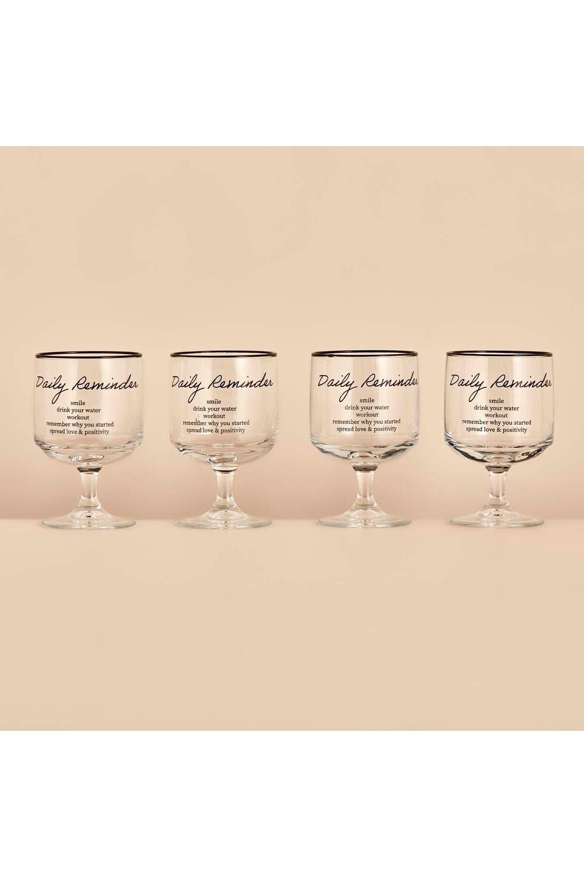 STD Daily Reminder Cup Set of 4 (300 CC) Classic