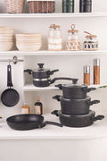 Biogranite Blacksilver 12 Piece Dowry Cookware Set