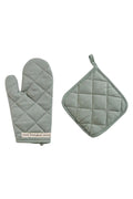 LCW HOME Green Embroidered Oven Glove and Handle
