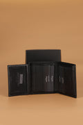 2016 Genuine Leather Men's Wallet Card Holder FLOTUR-BLACK