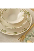 Liona Porcelain 12 Piece 4 Seater Dinner Set Green