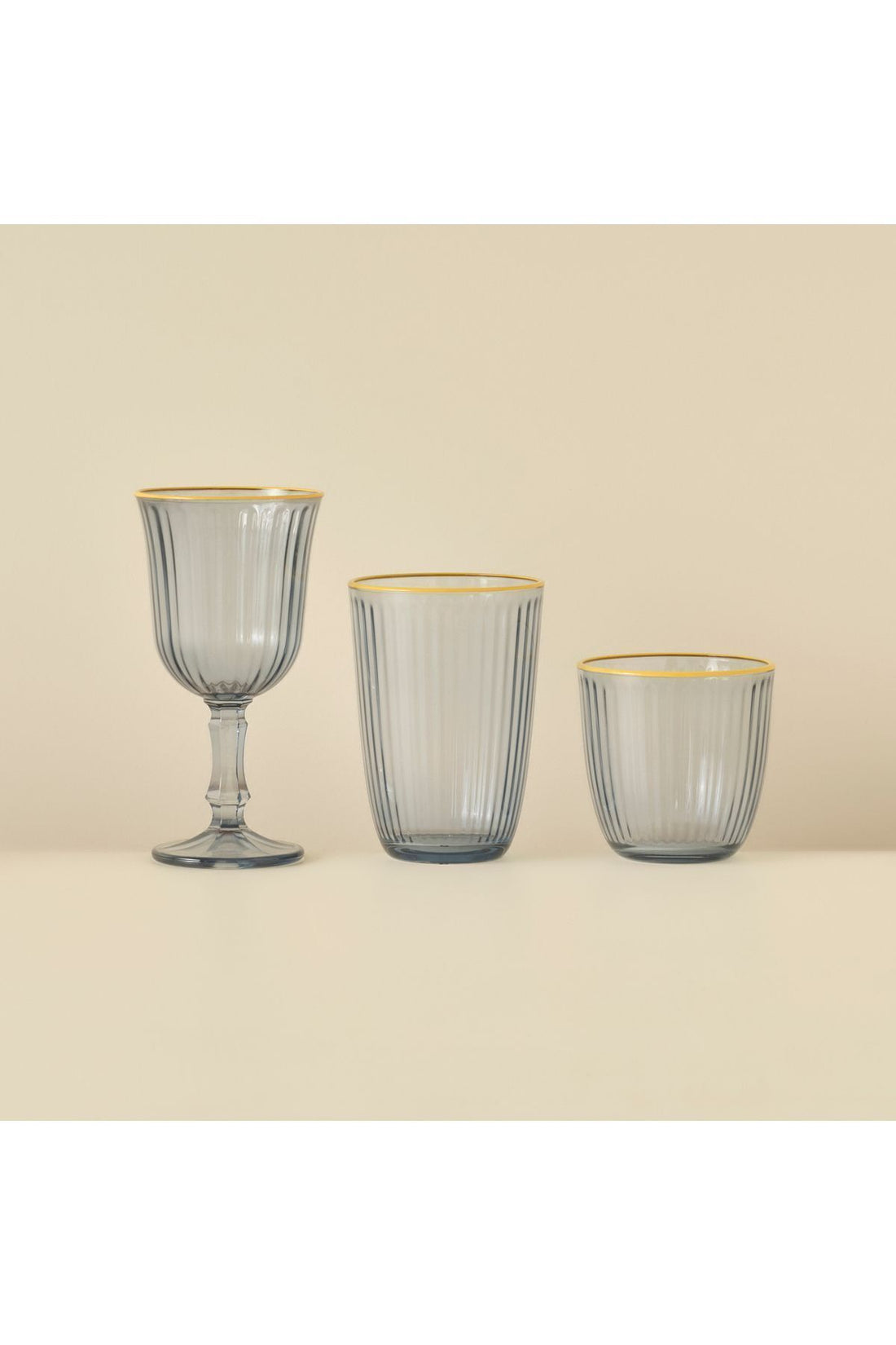 Line Goblet Set of 6 Blue (240 cc)