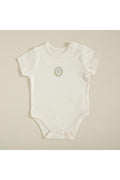 Organic Short Sleeve Bodysuit Ecru