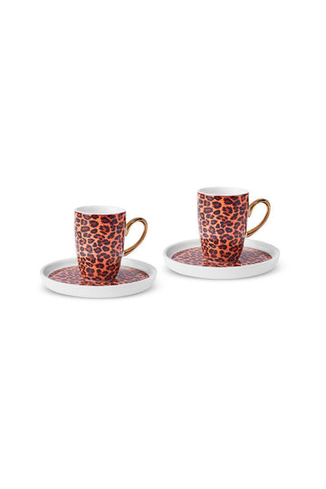 Leopard Coffee Cup for 2 Persons 100 ml