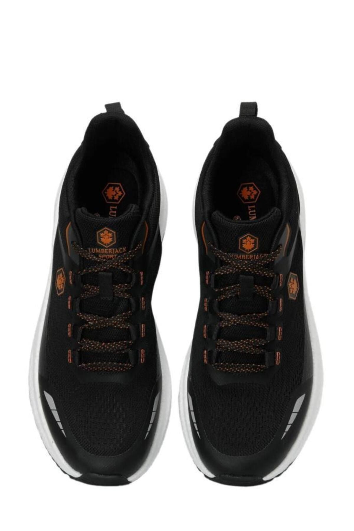 WILLY 4FX BLACK ORANGE COMFORT CASUAL ANATOMICAL SNEAKERS