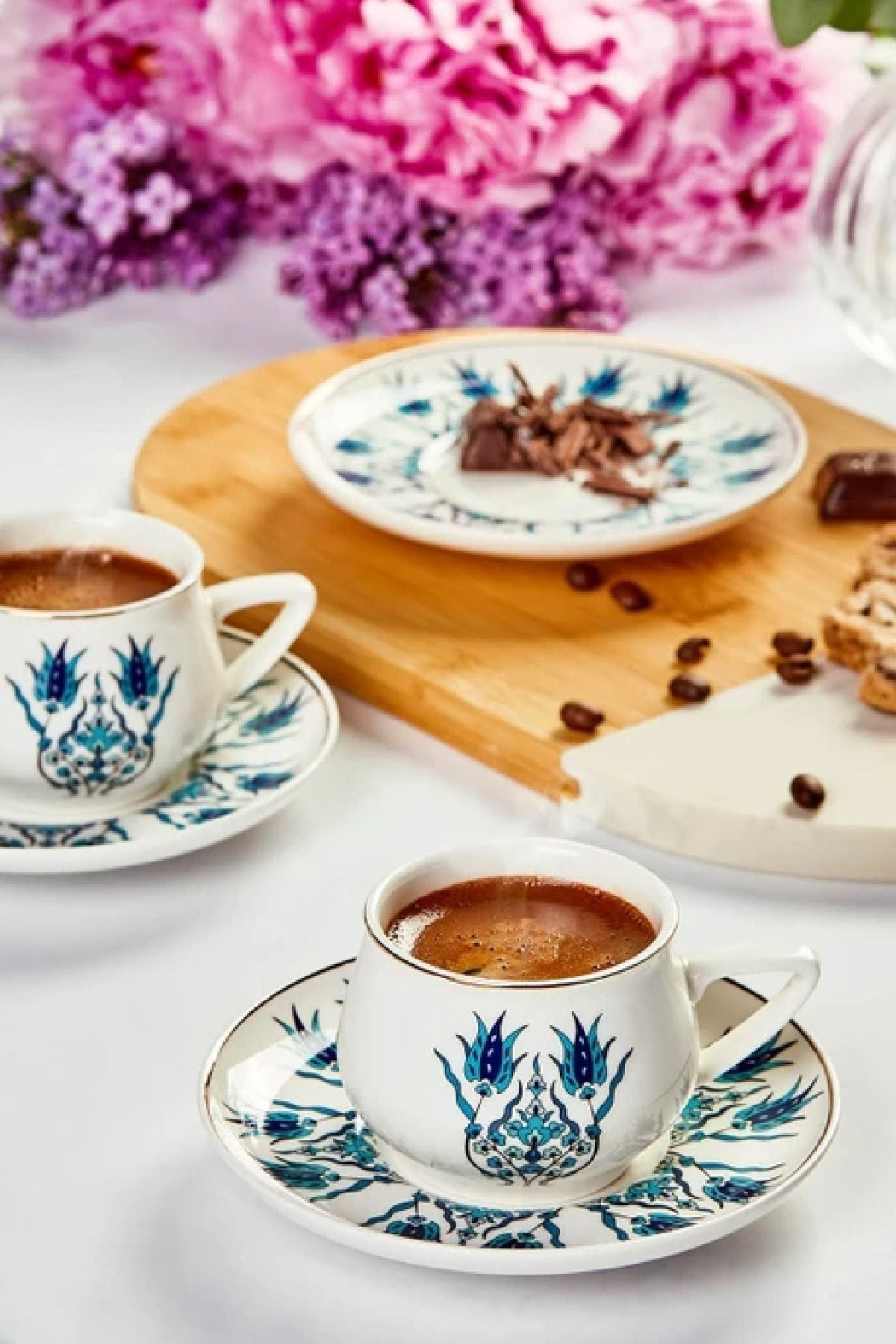 Iznik New Form 6 Person Coffee Cup Set 100 ml