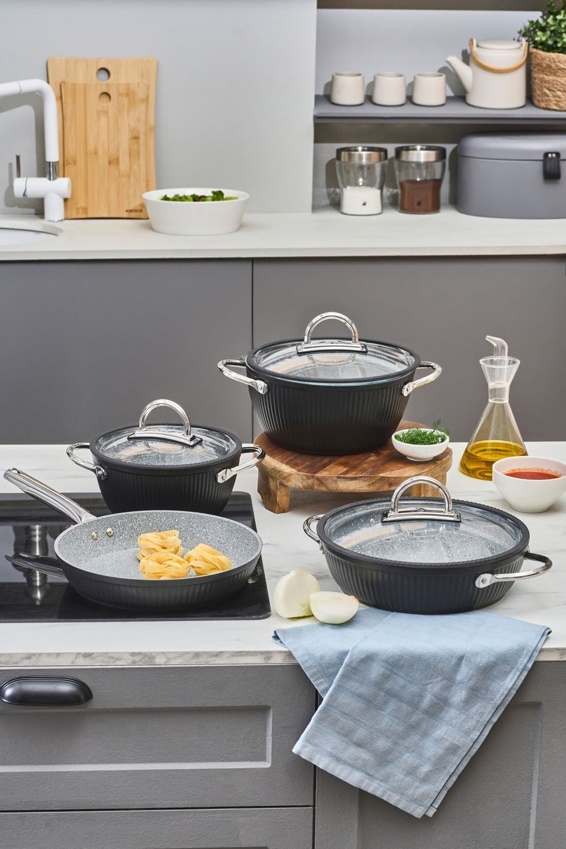 Biogranite Lopus 7 Piece Cookware Set