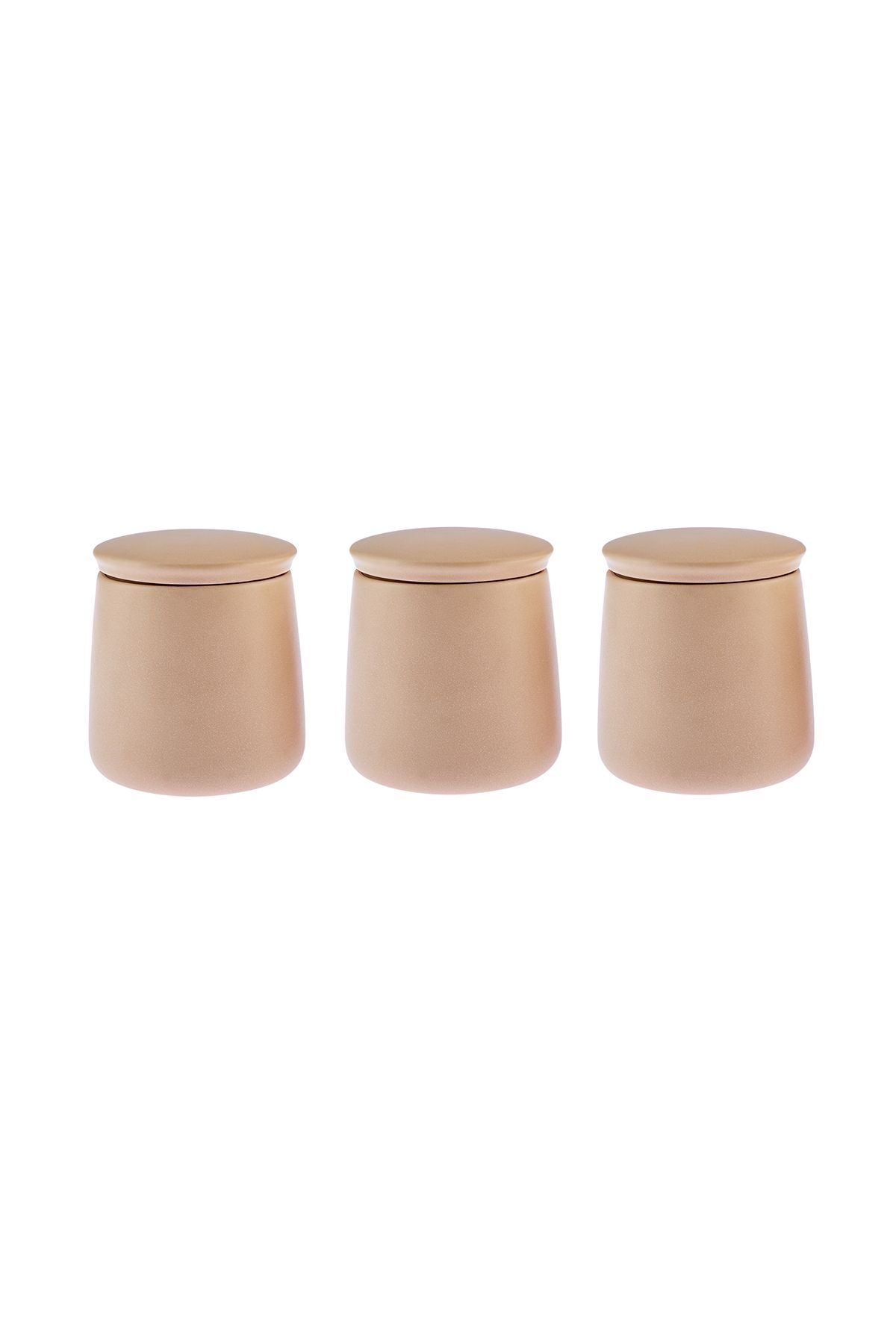 Lola 3-Pack Spice Set with Vacuum Lid Beige 400 ml