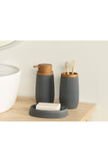 Evelyn 3-Piece Bath Set Anthracite