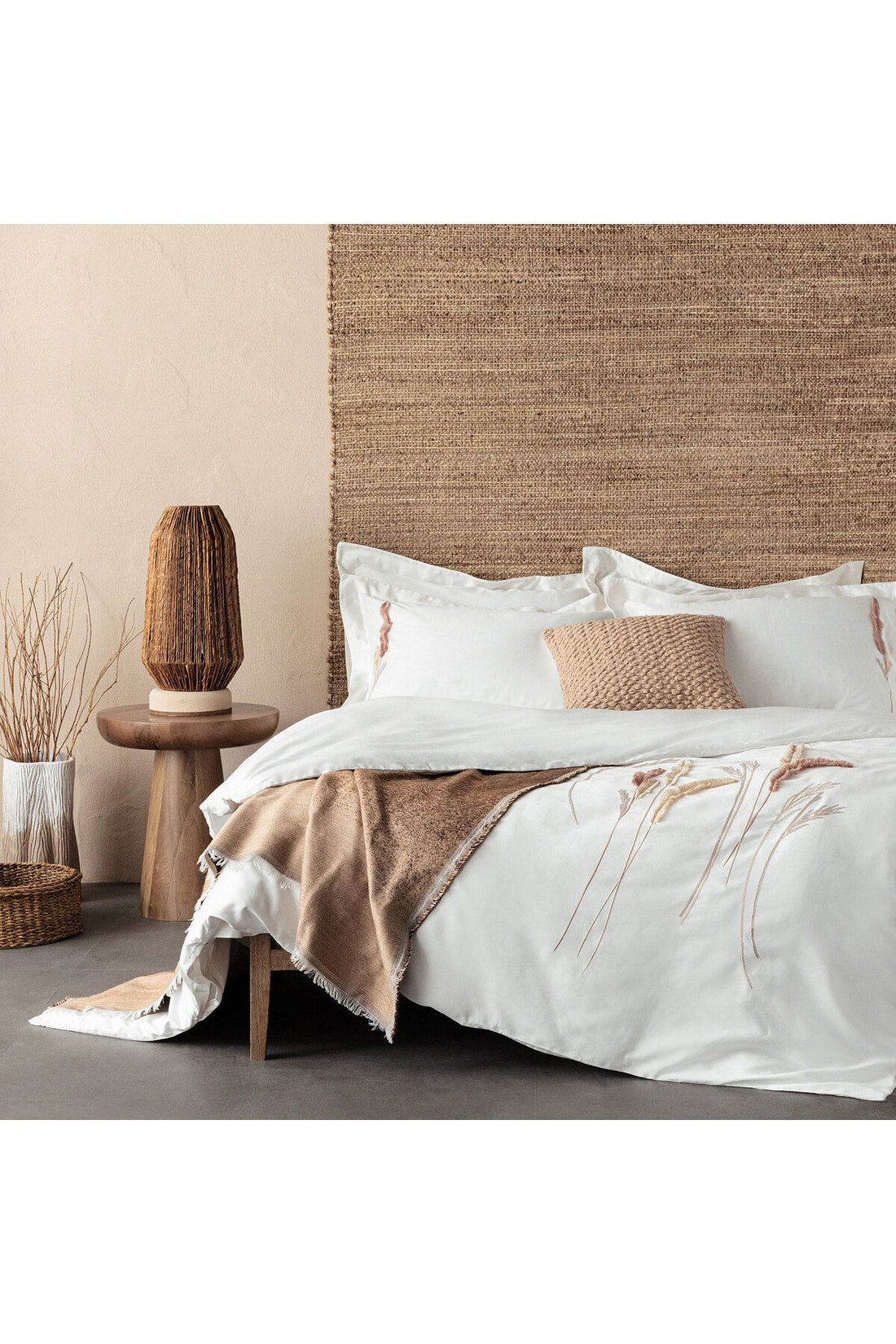 Sülvı Duvet Cover Set 230x220 Cm Ecru