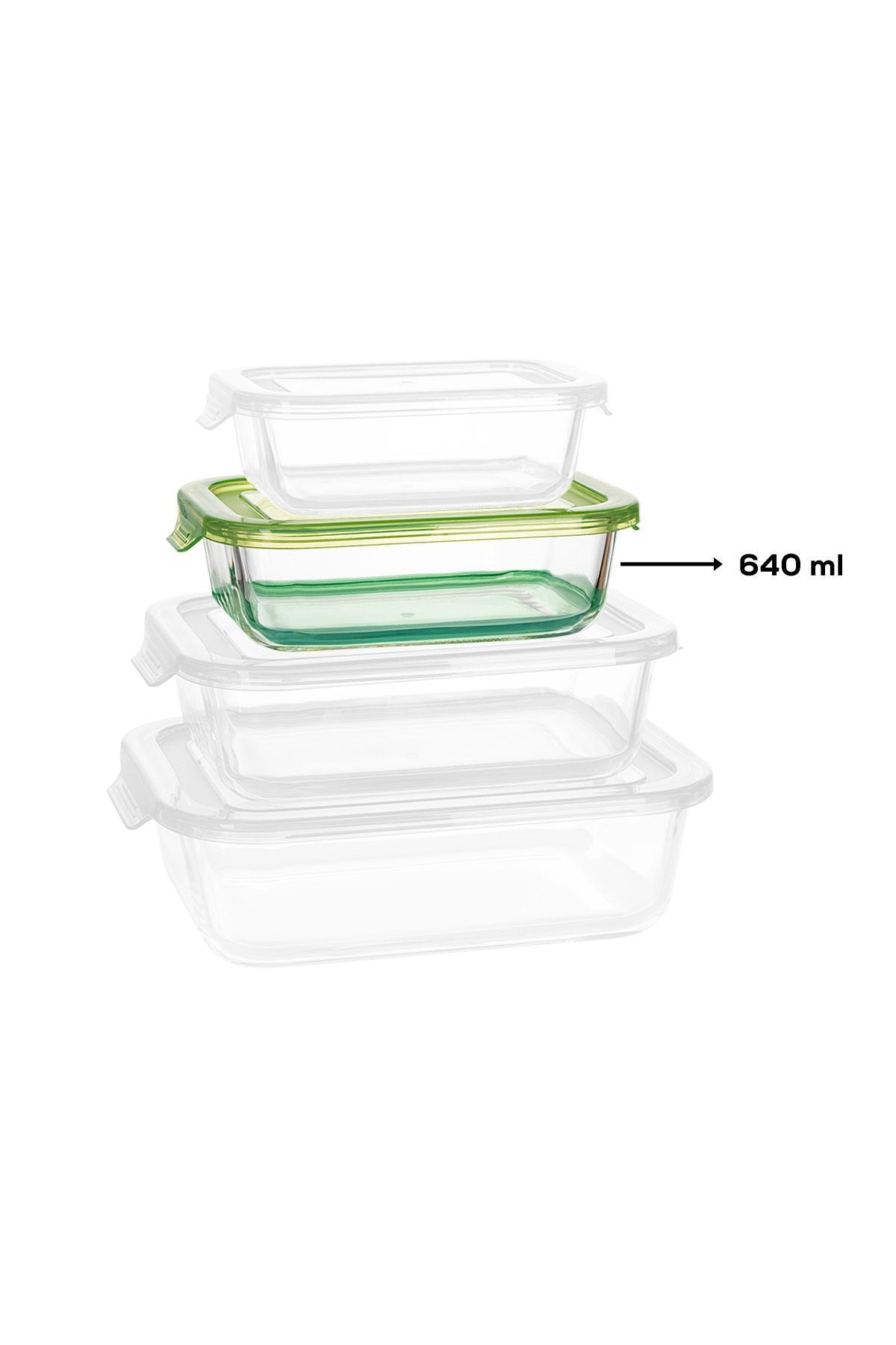 Lucy Glass Bowl Storage Container 640 ml