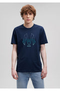 Logo Printed Navy T-Shirt Regular Fit/Regular Fit 0610635-70490