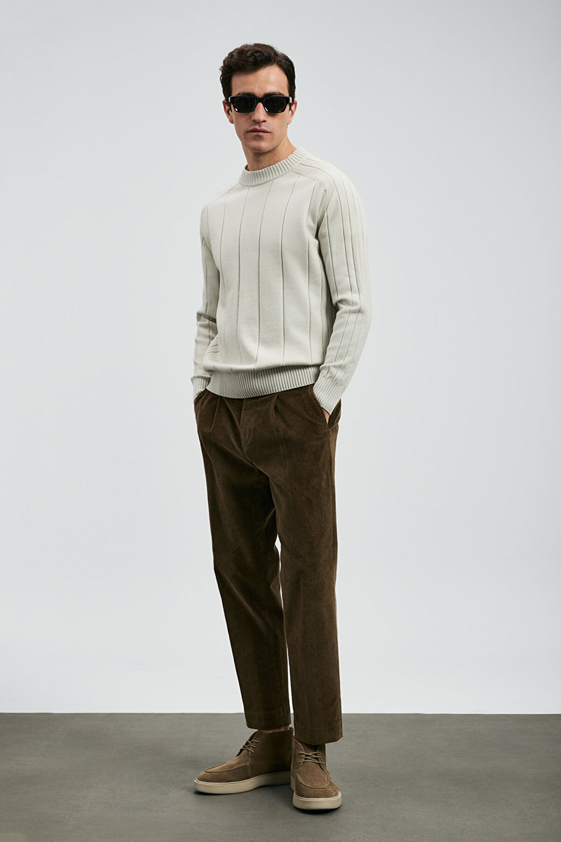 Grand Men's Pullover Stone