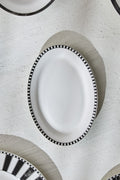 Checkered Small Porcelain Kayak Plate 20 Cm