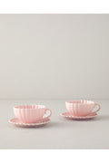 Fiore New Bone China Tea Cup Set Powder