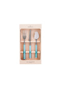 Freya Green 18 Pieces 6 Seater Dessert Fork Spoons Knife Set